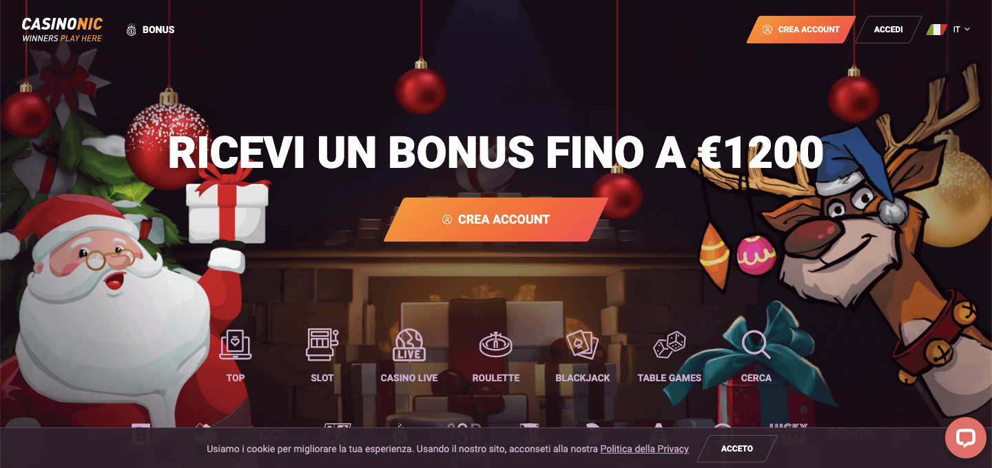 Casinonic Casinò Screenshot