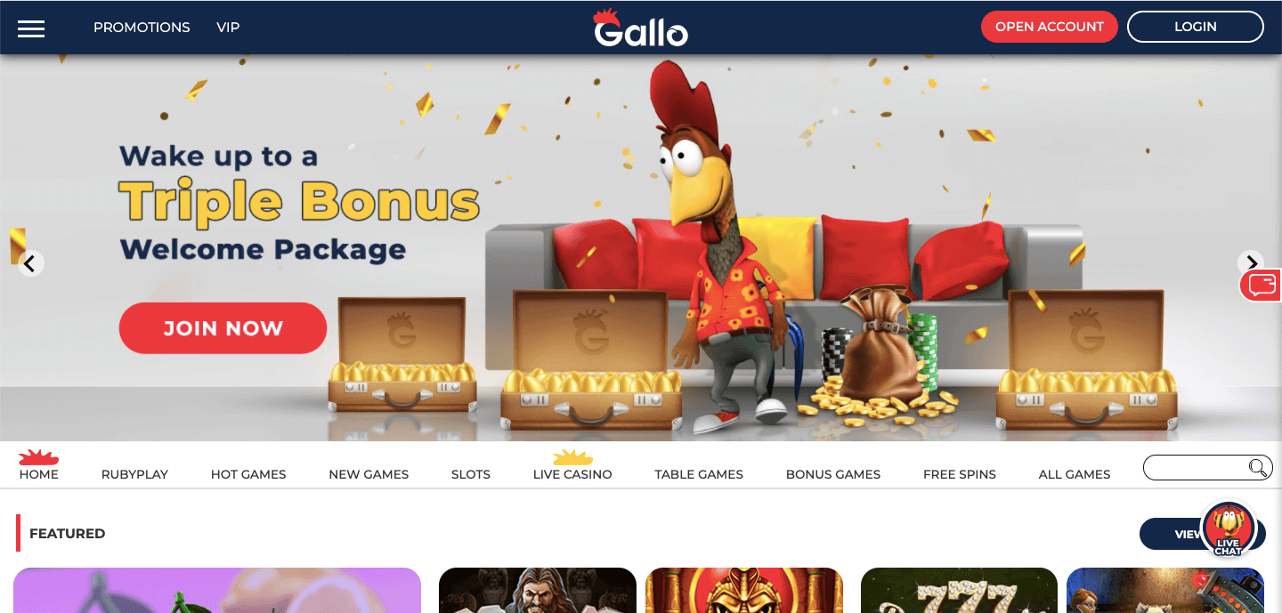 Gallo Casino Screenshot
