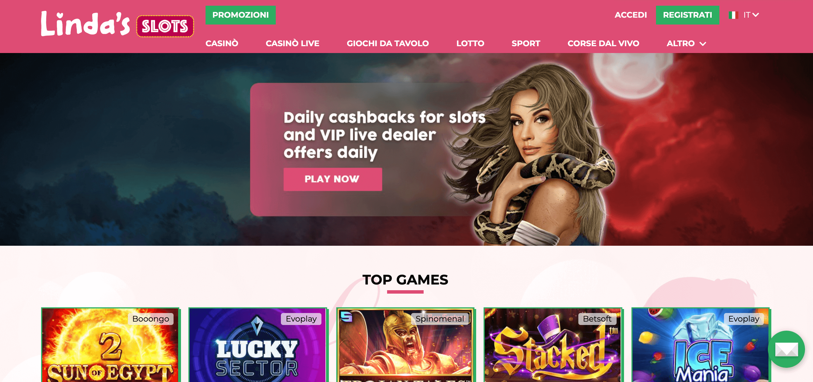 Linda’s Slot Casino Screenshot