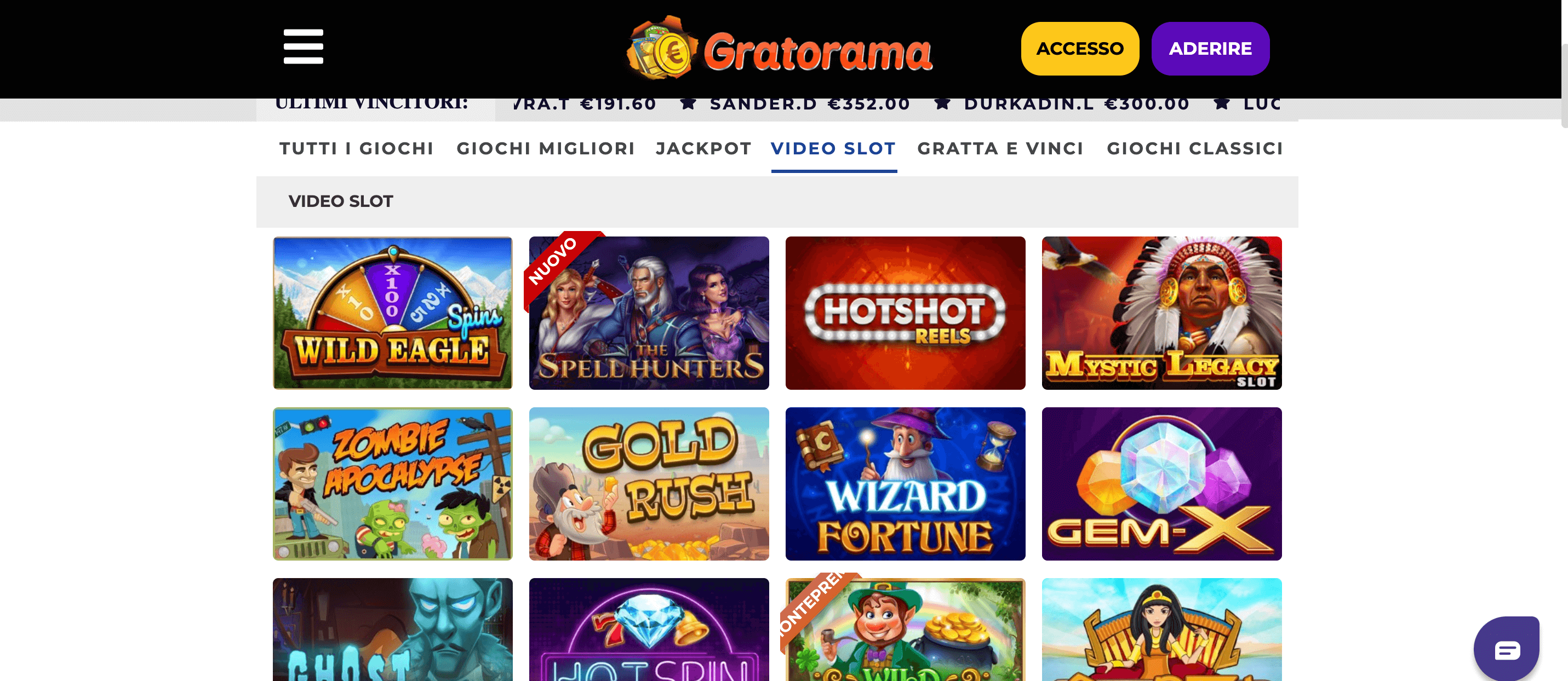 GratoWin Casino Slot live