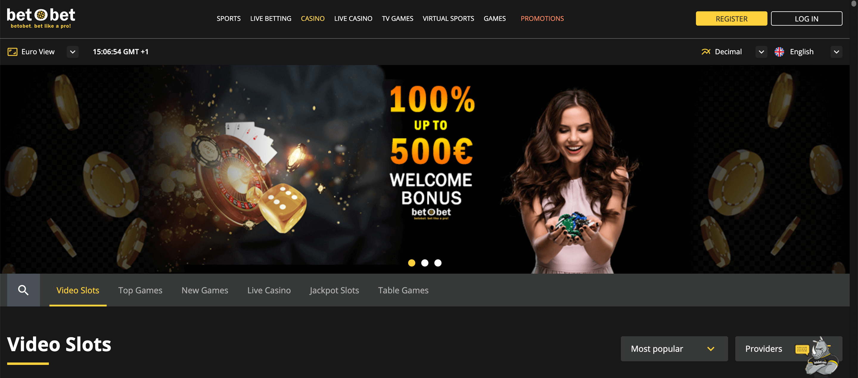 Betobet Casino Screenshot