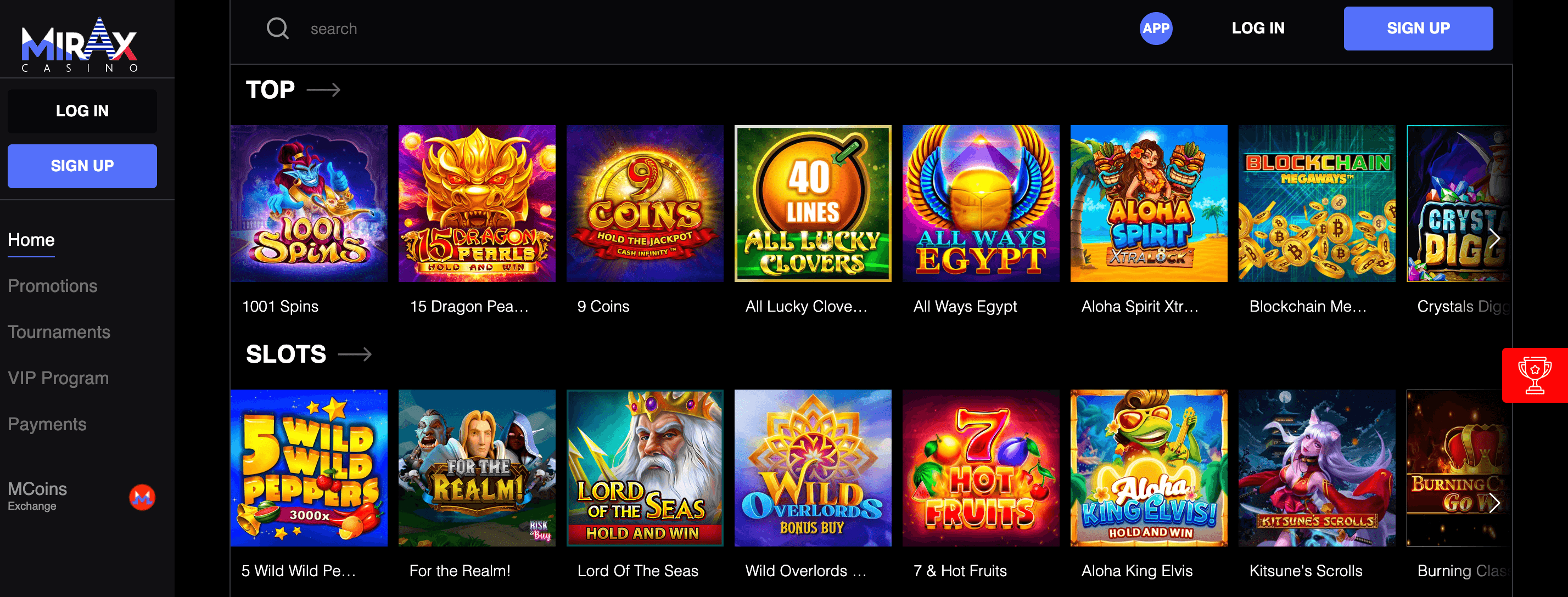 Mirax Casino Slot