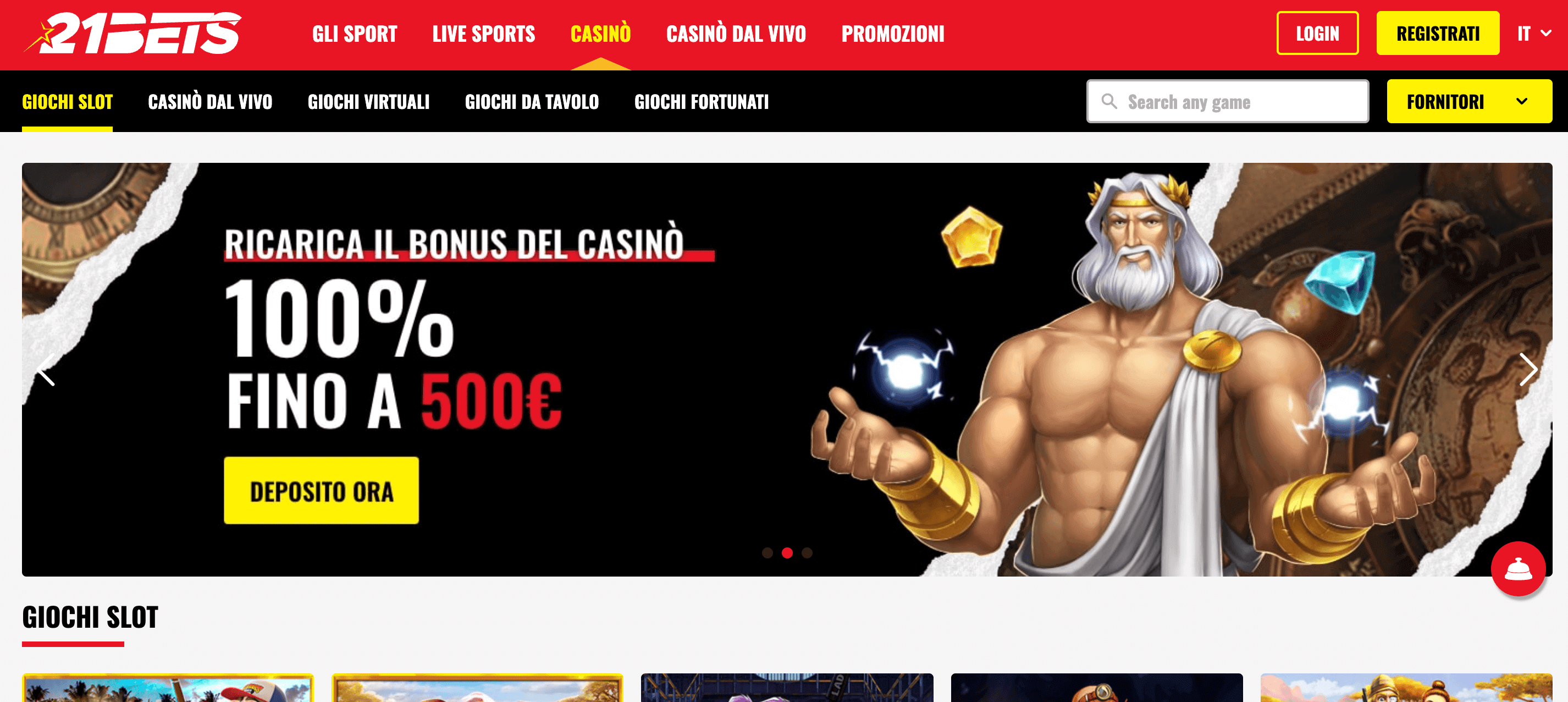 21Bets Casino Screenshot