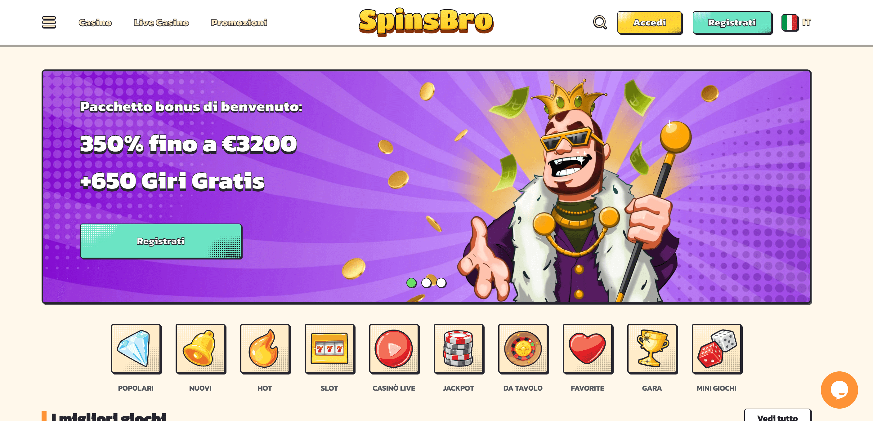 Spinsbro Casino Screenshot