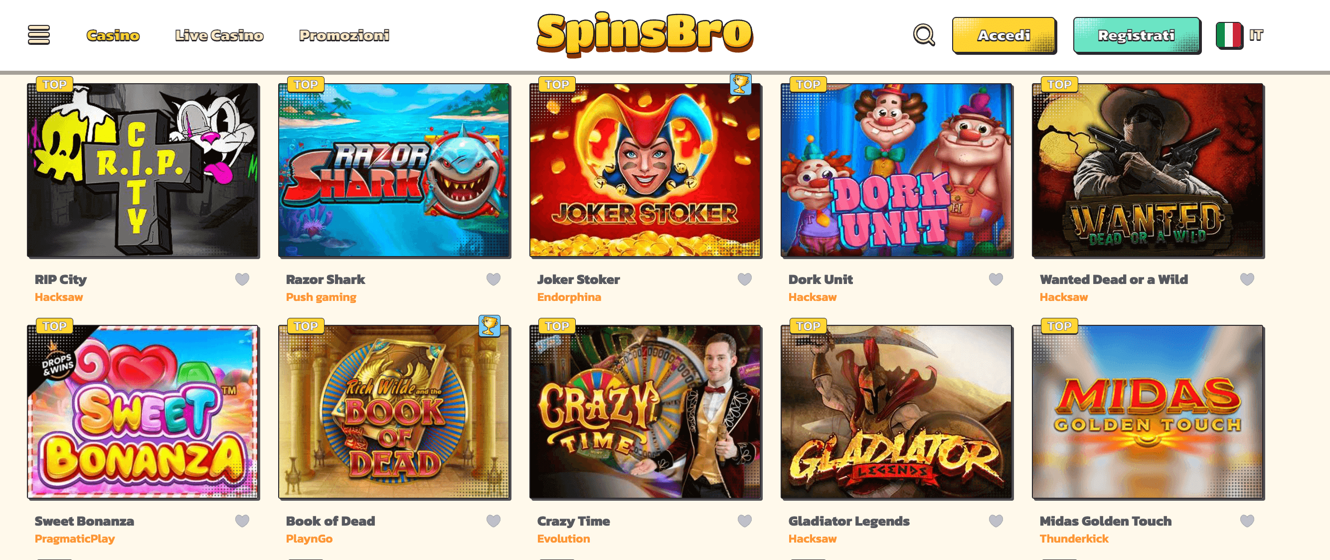 Spinsbro Casino Slot