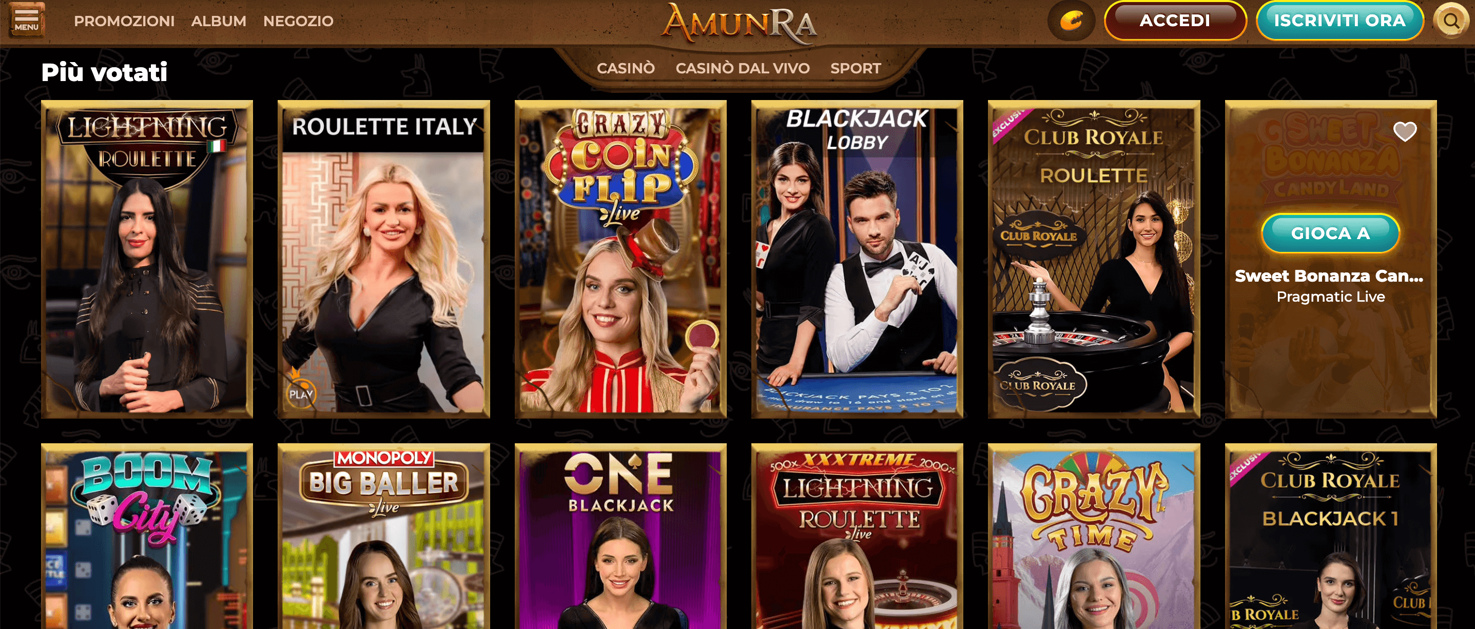 AmunRa Casino Slot Live